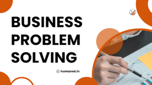 Business Problem Solving cover graphic for a design thinking blueprint