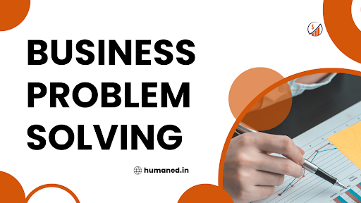 Business Problem Solving cover graphic for a design thinking blueprint